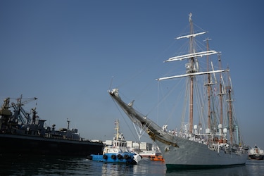El buque escuela Juan Sebastián Elcano llega a Panamá con la princesa Leonor a bordo