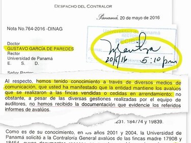 Contralor pide los avalúos a la Universidad de Panamá