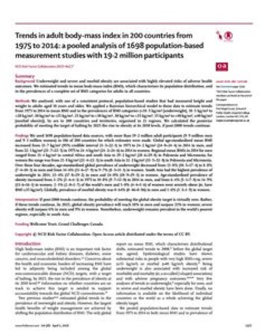 Panameños participan en estudio mundial de obesidad más completo que se ha realizado
