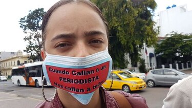 Periodistas protestan para exigir respeto a la libertad de prensa