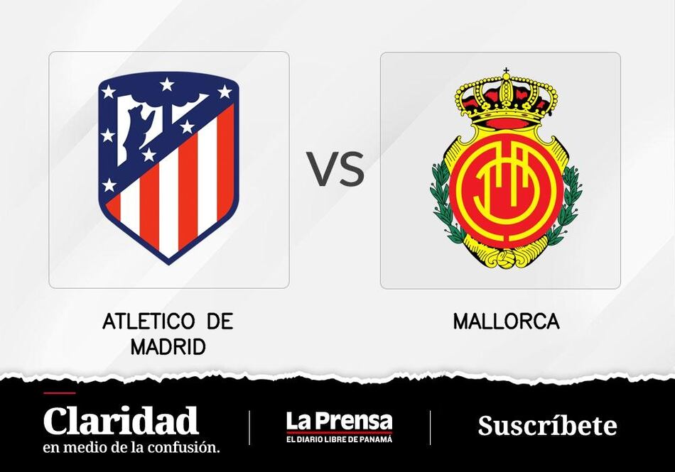 Mallorca se enfrentará esta noche de local a Atlético de Madrid