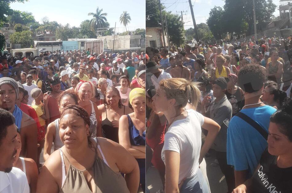Cientos de personas protestan en Santiago de Cuba por la falta de comida y los apagones