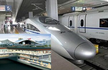 Nueva estación subterránea de tren en China mide 21 campos de fútbol