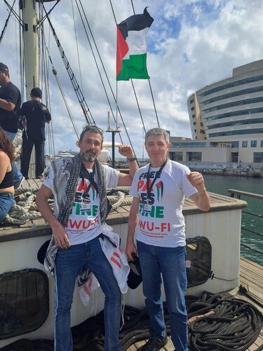 Las imágenes de la flotilla internacional con ayuda humanitaria para Gaza que se acerca a aguas controladas por Israel