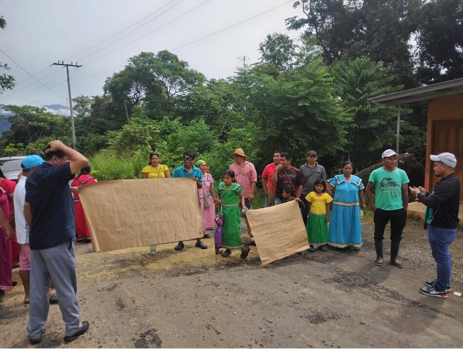 Levantan cierre vía entre límites de la comarca Ngäbe Buglé y Chiriquí