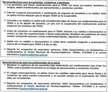 Minsa: Medicamentos para trastorno por déficit de atención e hiperactividad pueden aumentar pensamientos suicidas