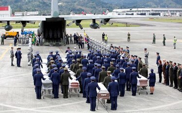 Repatriados los fallecidos en el accidente de avión de Colombia