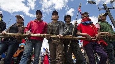 Marcha será vigilada por 5 mil policías; indígenas exigen respuesta