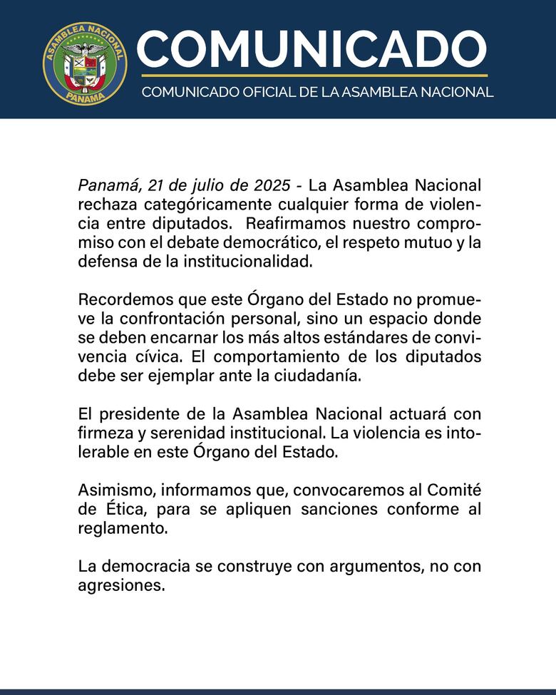 Violencia en la Asamblea Nacional: Jairo Salazar agrede y amenaza a Betserai Richards