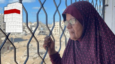 El edificio de Gaza que aún se mantiene en pie y ayuda a contar la historia de la ofensiva de Israel