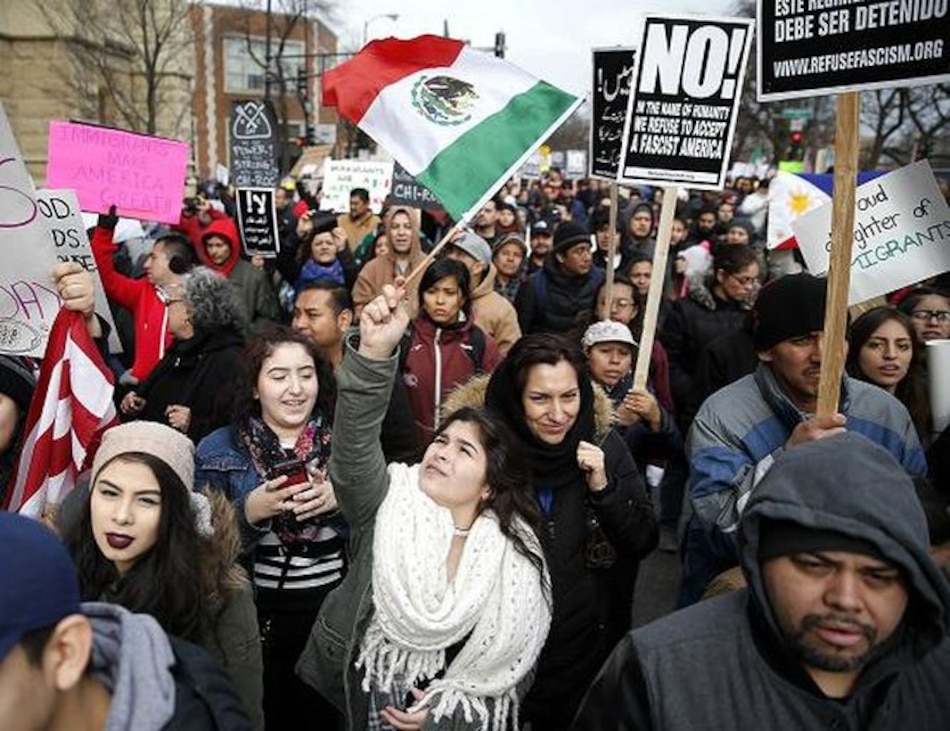 Realizan protestas de 'Un día sin inmigrantes' en Estados Unidos