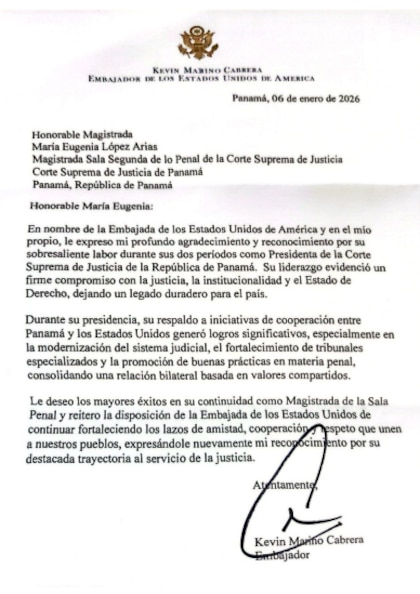 Kevin Cabrera resalta cooperación judicial entre Panamá y Estados Unidos durante la gestión de María Eugenia López