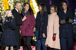 Obama enciende árbol nacional de Navidad