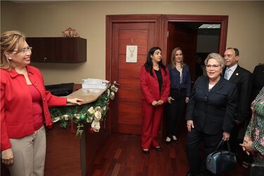 María Eugenia López  asume el control de su despacho en la Corte 