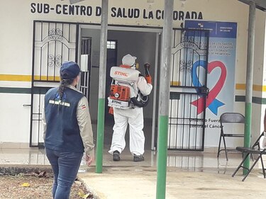 Comienza lavado y desinfección en La Colorada de Los Santos
