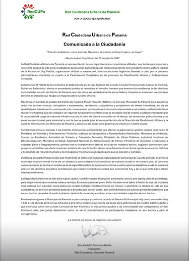 Red Ciudadana exige al alcalde Mayer Mizrachi abrir espacios reales de participación