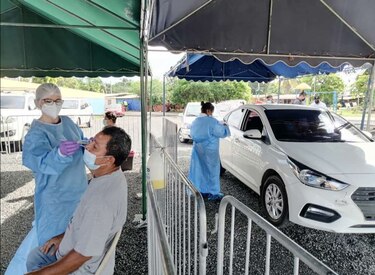 Ordenan el cierre del auto rápido de hisopados en Herrera; atenderán en centros de salud