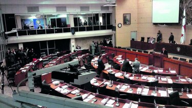 Pulseo por proyecto 245 tranca sesión del Legislativo