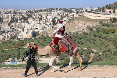 Papá Noel llega a Jerusalén