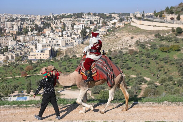 Papá Noel llega a Jerusalén