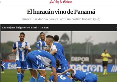 Ismael Díaz, con actuación decisiva en el triunfo del RC Deportivo Fabril