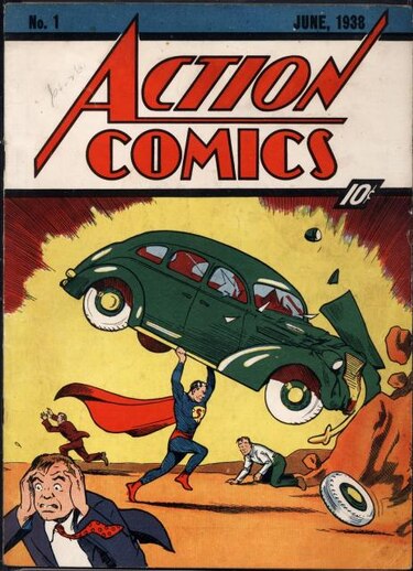 Subastan primer ejemplar del cómic Superman