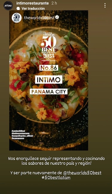 Fonda Lo Que Hay e Íntimo, de Panamá, incluidos en los Latin America’s 50 Best Restaurants