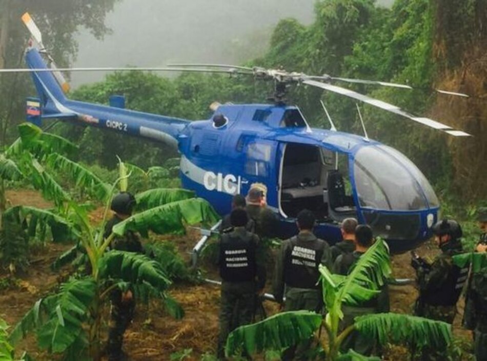 Hallan en Venezuela helicóptero implicado en supuesto ataque con granadas