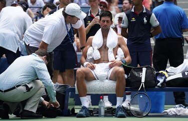 El calor sacude el US Open, varios se retiran y Djokovic sufre