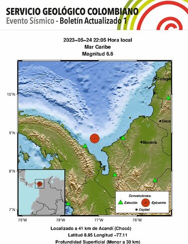 Sinaproc: no hay reportes de afectaciones tras sismo ocurrido entre Panamá y Colombia; el país se prepara para el tercer simulacro regional