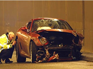 Cristiano Ronaldo sale ileso de accidente de tránsito