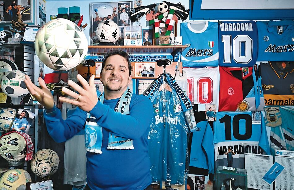 El museo clandestino de Maradona en Nápoles