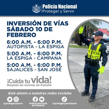 Conozca cómo será la inversión de carriles para el carnaval 2024