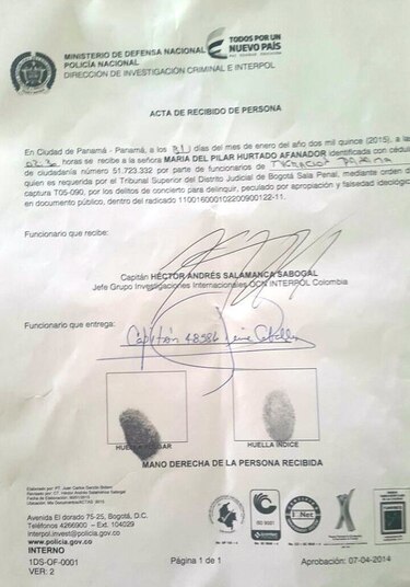 Se entrega María del Pilar Hurtado; empezó la audiencia para legalizar captura