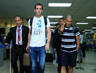 Selección uruguaya aterriza en Panamá