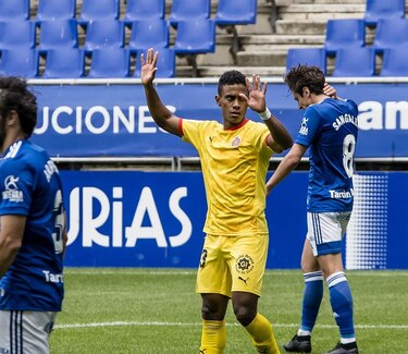 Bárcenas no celebró su gol ante el Oviedo por respeto