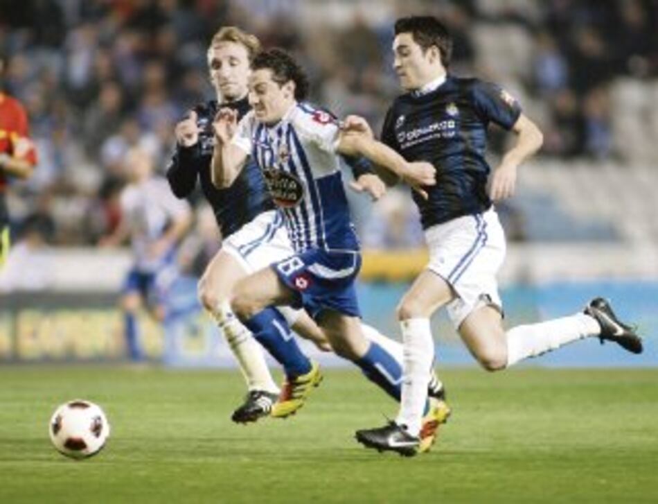 Deportivo de La Coruña vence 2-1 al Real Sociedad