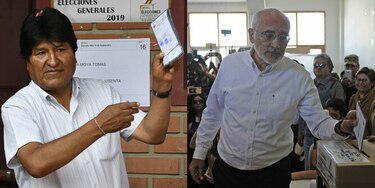 Evo Morales y Carlos Mesa van a segunda vuelta en Bolivia