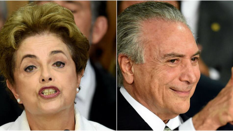 Suspendida Rousseff promete lucha; Temer pide unidad