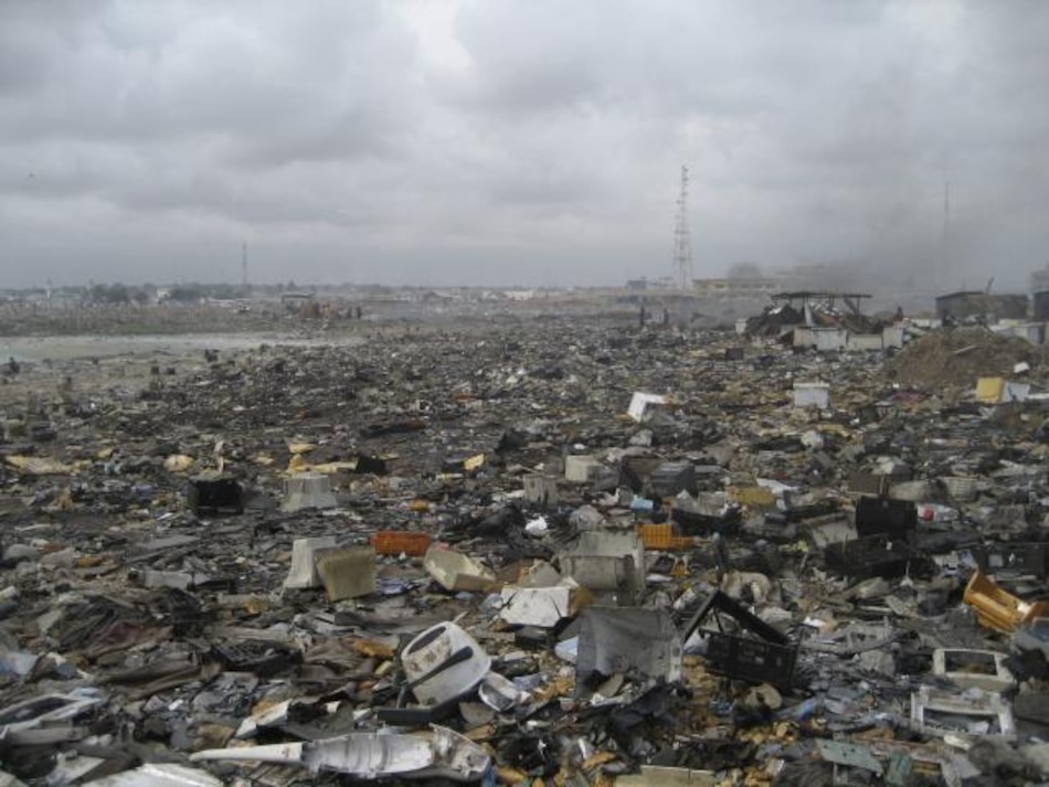 La basura electrónica de países ricos causa gran contaminación en los pobre