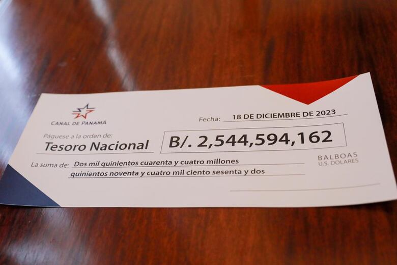 Canal llega a la meta y entrega al Estado aportes por $2,544 millones