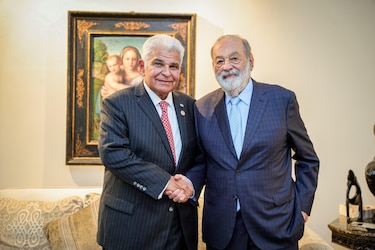 Mulino se reúne con Carlos Slim, uno de los hombres más ricos del mundo, en su visita a México