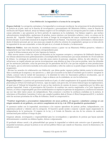 Transparencia Internacional tras fallo del caso Odebrecht: 'La impunidad es el arma de la corrupción'