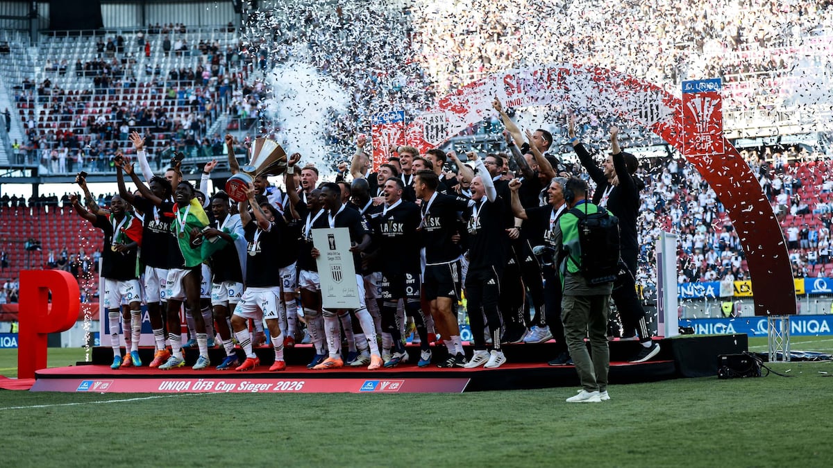 Andrés Andrade celebra su primer título en Europa; LASK conquista la Copa de Austria