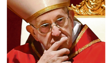 Papa pide a católicos que redescubran capacidad de sentir vergüenza