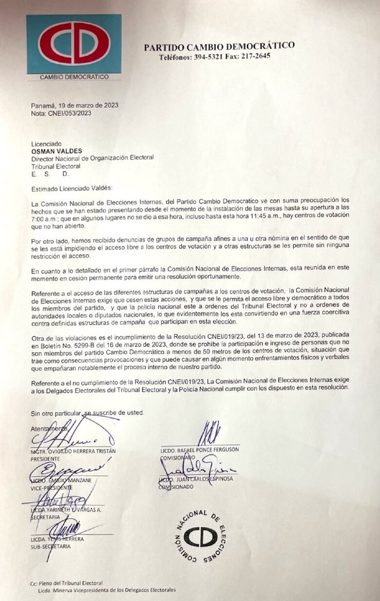 CD cierra jornada electoral en medio de denuncias de irregularidades