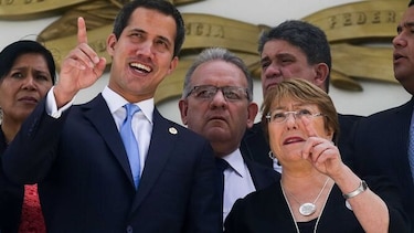 Michelle Bachelet impulsa liberación de 'presos políticos', dice Juan Guaidó