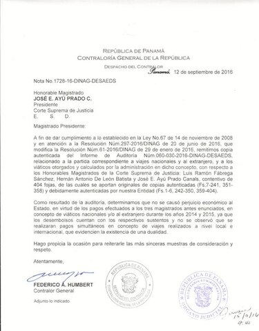 Contraloría sobre viajes de magistrados de la Corte: 'no se causó perjuicio económico'