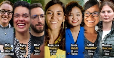 Siete jóvenes menores de 30 años prometen cambiar el mundo