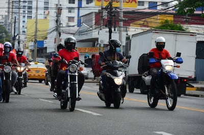 Motorizados de PedidosYa paralizan labores en Panamá